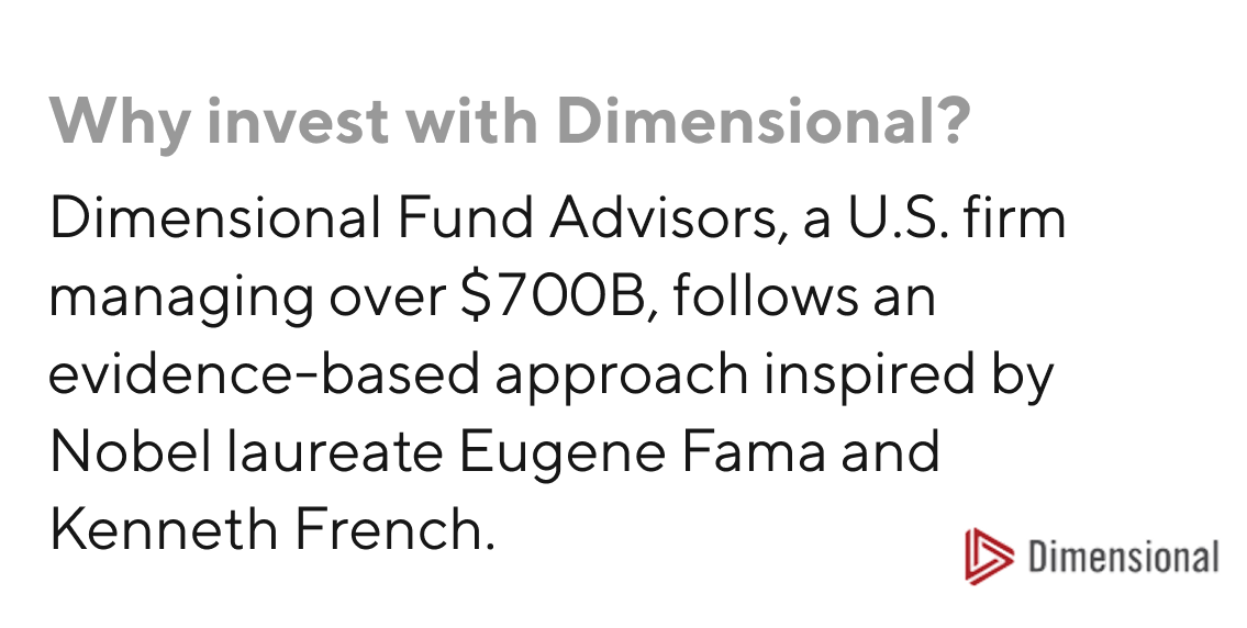 invest with dimensional